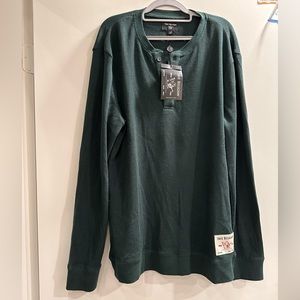 True religion mens thermal, forest green. XL